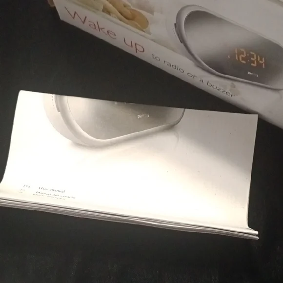 Philips White LED Alarm Clock - Picture 8 of 8